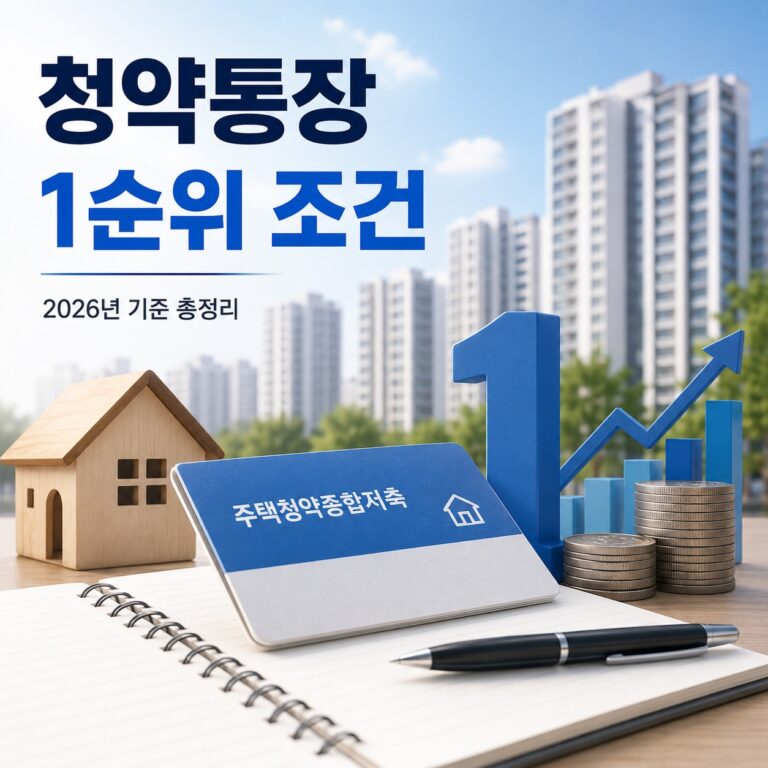 청약통장 1순위 조건