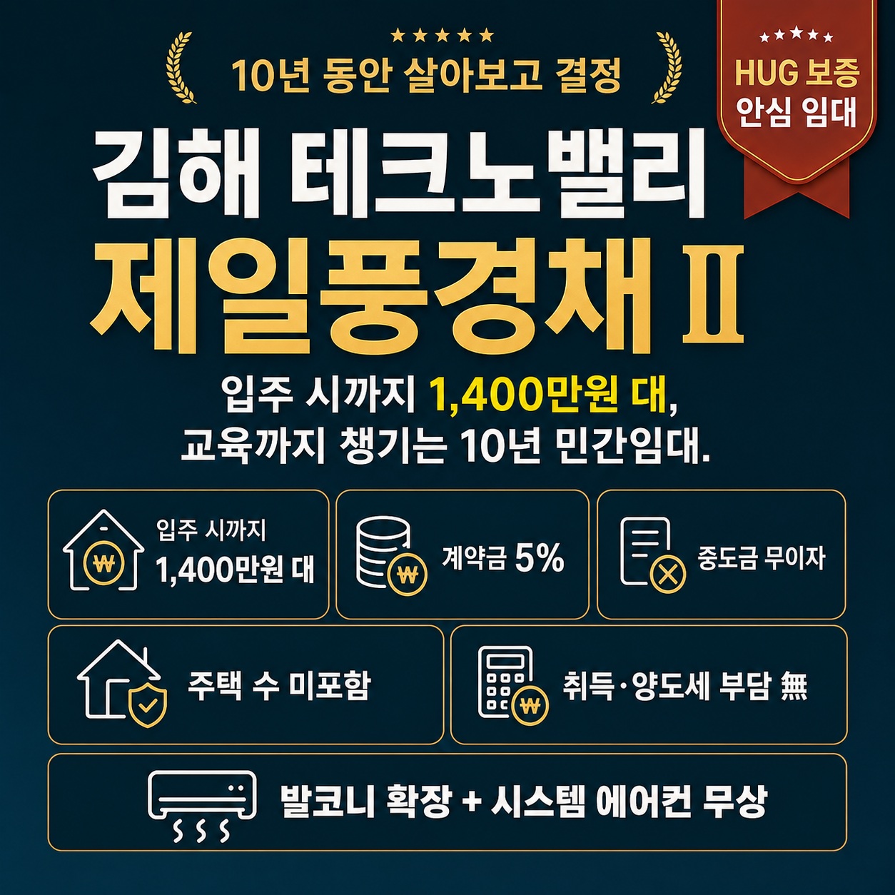 김해 테크노밸리 제일풍경채 2차 계약 조건