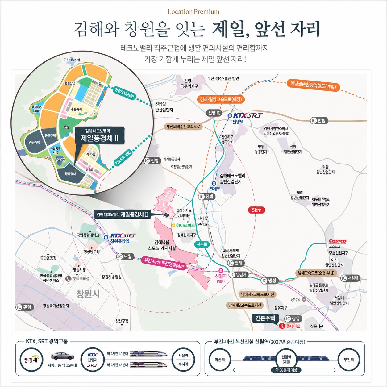 김해 테크노밸리 제일풍경채 2차 입지 환경