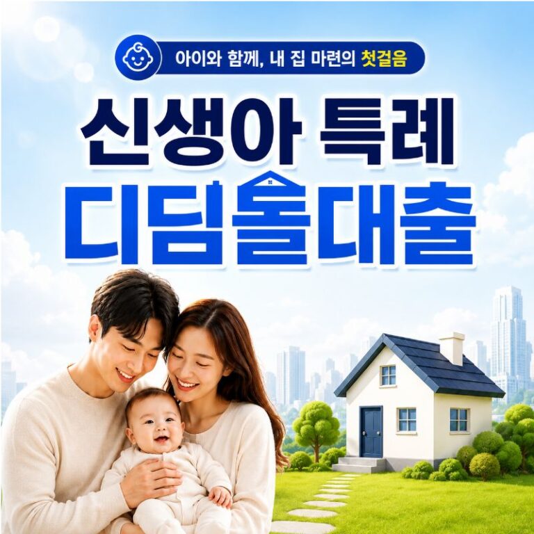 신생아 특례 디딤돌대출 대상과 주택 구입 자금 지원 안내